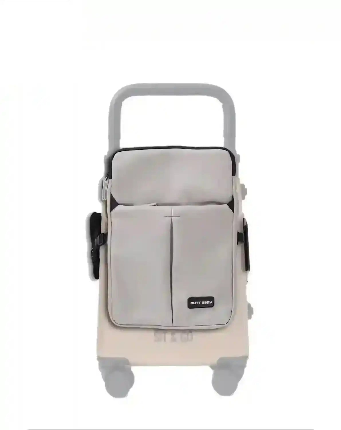 convertible travel jacket bag backpack with suitcase attachment for carrying electronics documents and travel essentials colour grey buttbaby