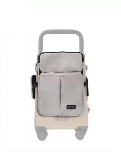 convertible travel jacket bag backpack with suitcase attachment for carrying electronics documents and travel essentials colour grey buttbaby