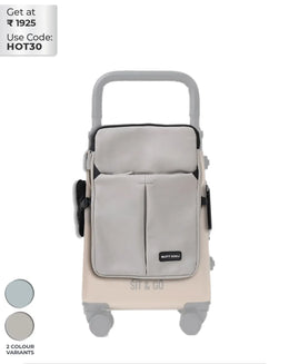 Stylish Convertible Travel Jacket Bag Backpack for Suitcase Attachment with Storage for Electronics and Documents | Sit & Go Jacket Bag ButtBaby