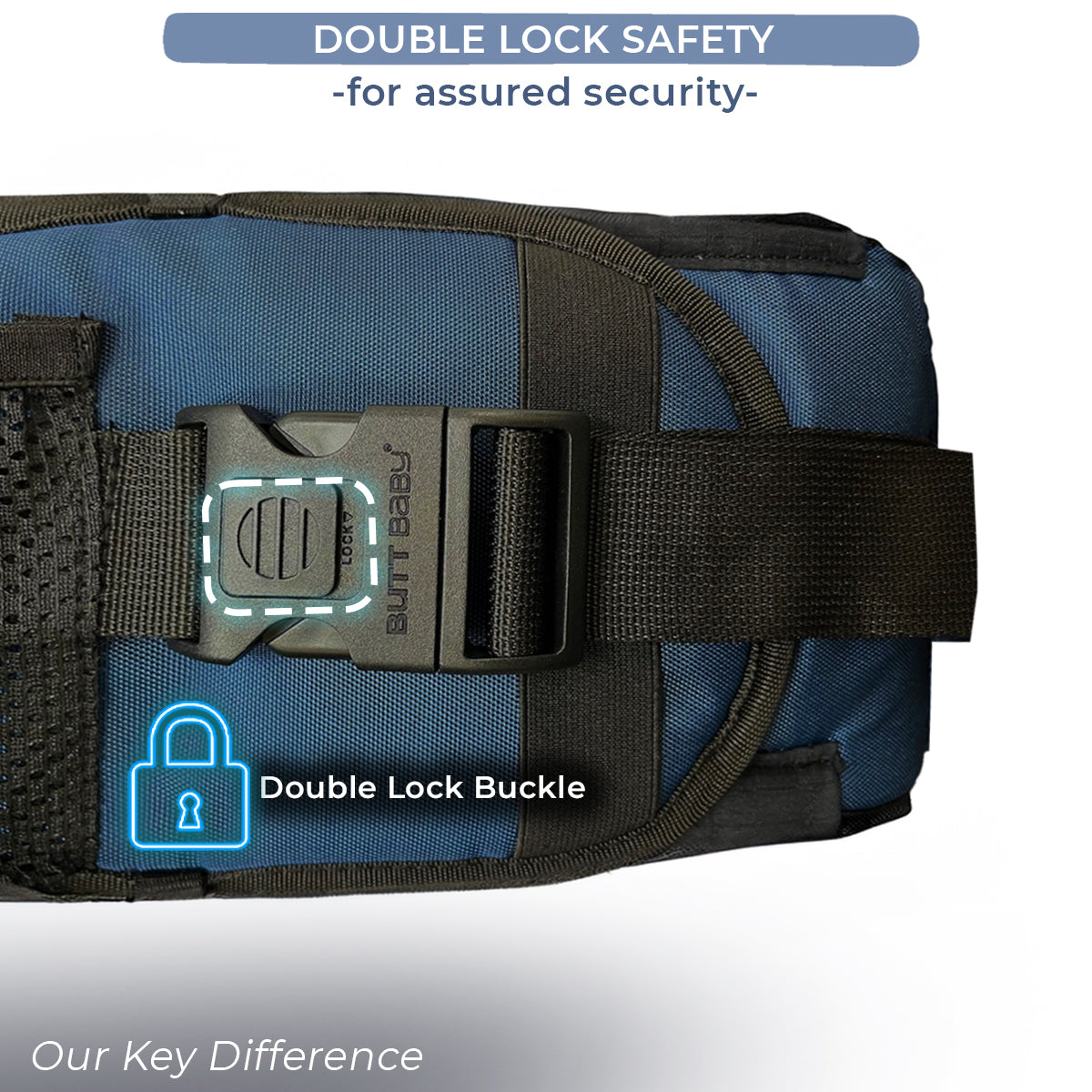 Navy Baby Carriers with Hip Seat