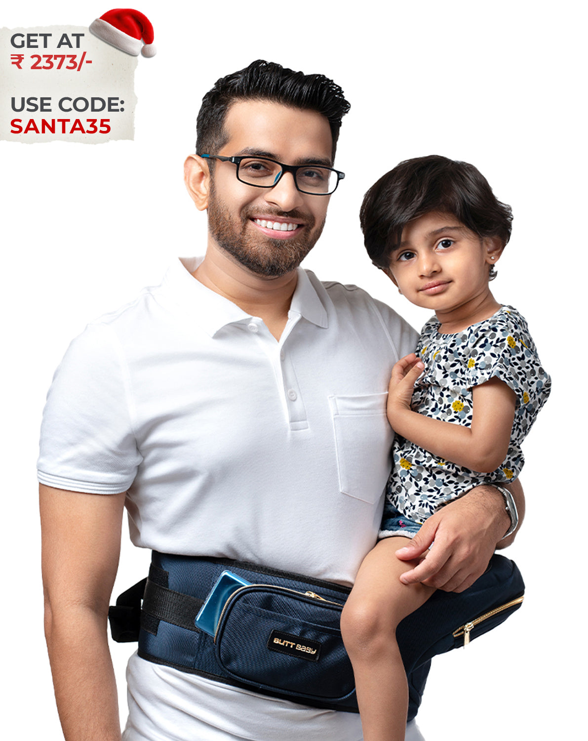 Navy Baby Carriers with Hip Seat