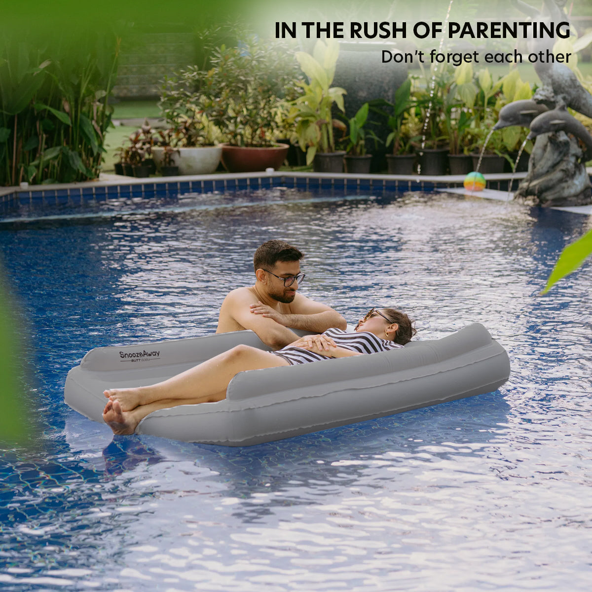 Smoky Grey Inflatable Bed