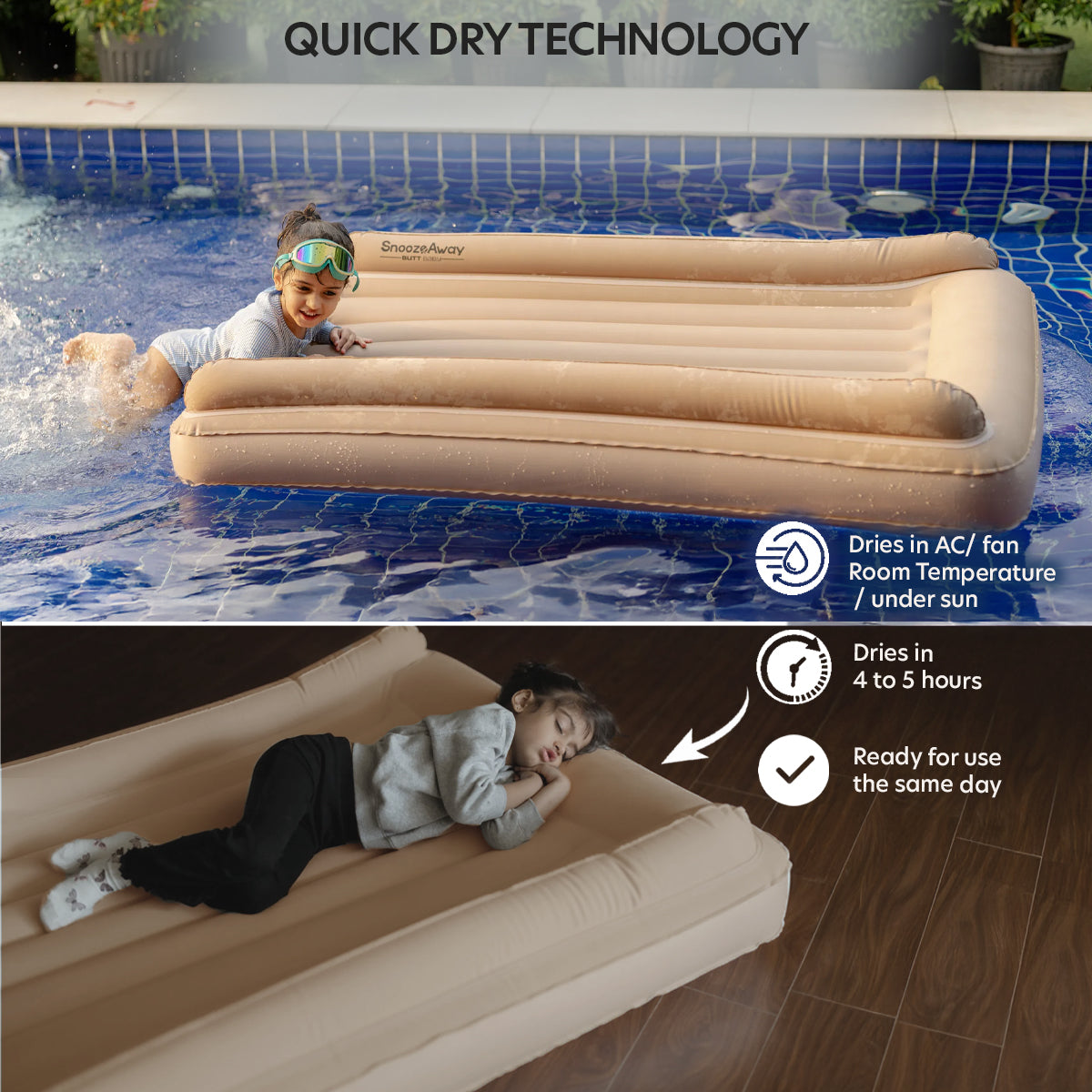 Desert Beige Inflatable Bed