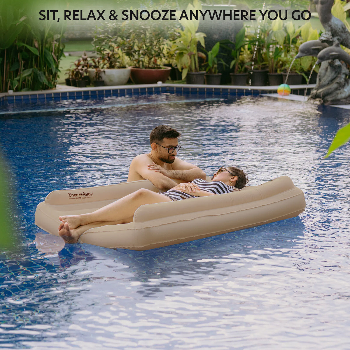 Desert Beige Inflatable Bed