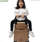 smart kids ride on suitcase cabin trolley baby carrier for smooth and comfortable travel use colour bronze Sit & go buttbaby