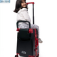 suitcase with baby seat ride on cabin luggage carrier for kids travel sit and go butt baby colour black