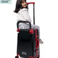 suitcase with baby seat ride on cabin luggage carrier for kids travel sit and go butt baby colour black fathers day special