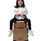 smart kids ride on suitcase cabin trolley baby carrier for smooth and comfortable travel use colour bronze Sit & go buttbaby
