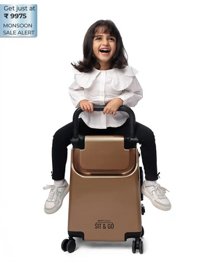 Kids Ride-On Suitcase | Rustic Bronze | Butt Baby Sit & Go®