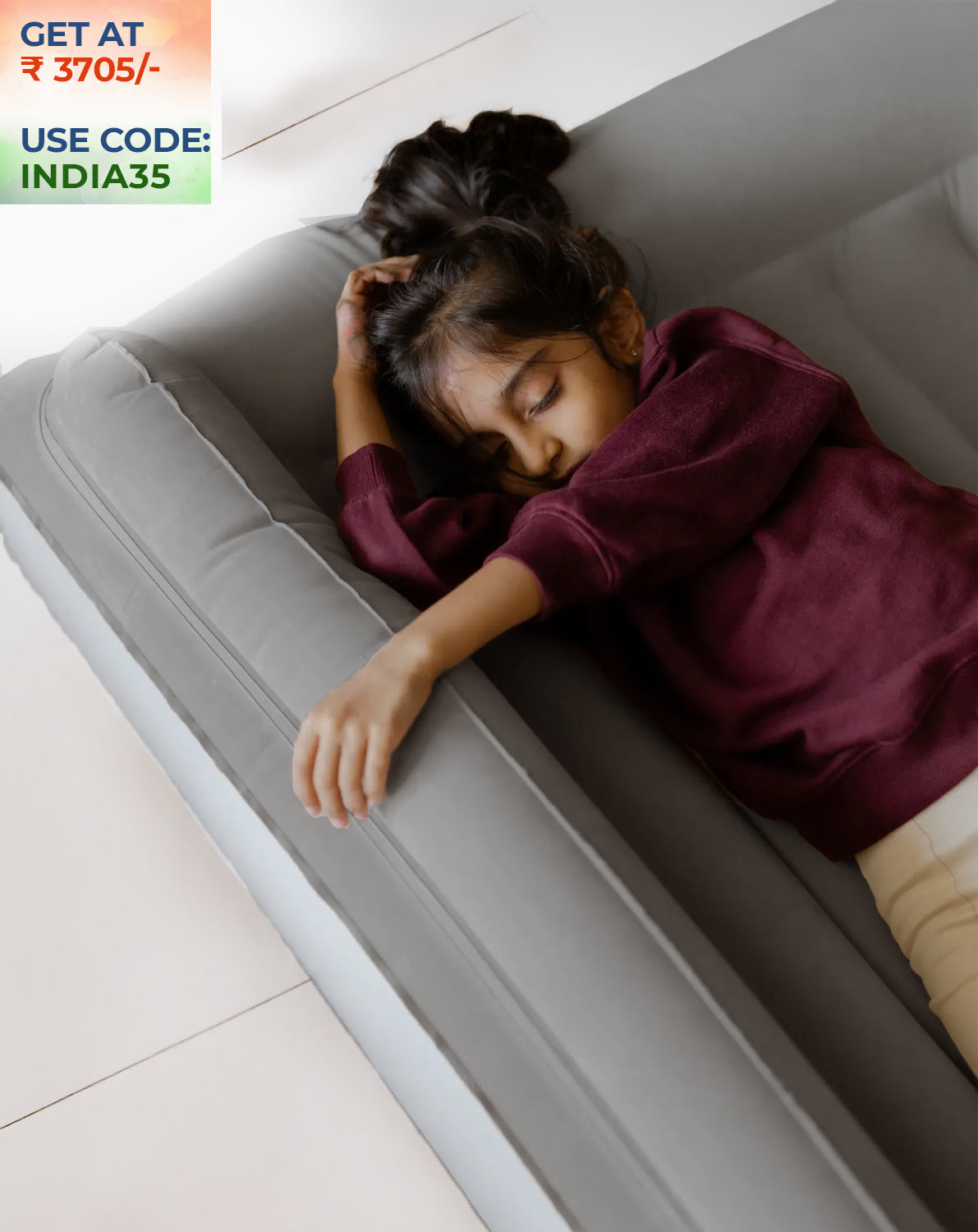 Smoky Grey Inflatable Bed