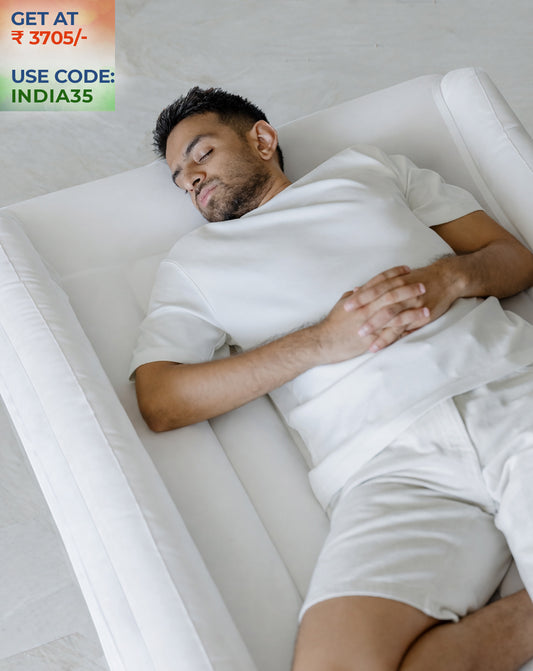 Warm Ivory Inflatable Bed