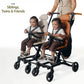sibling connector for get going stroller accessories for joining two get going stroller one push and two move for siblings, twins and friends