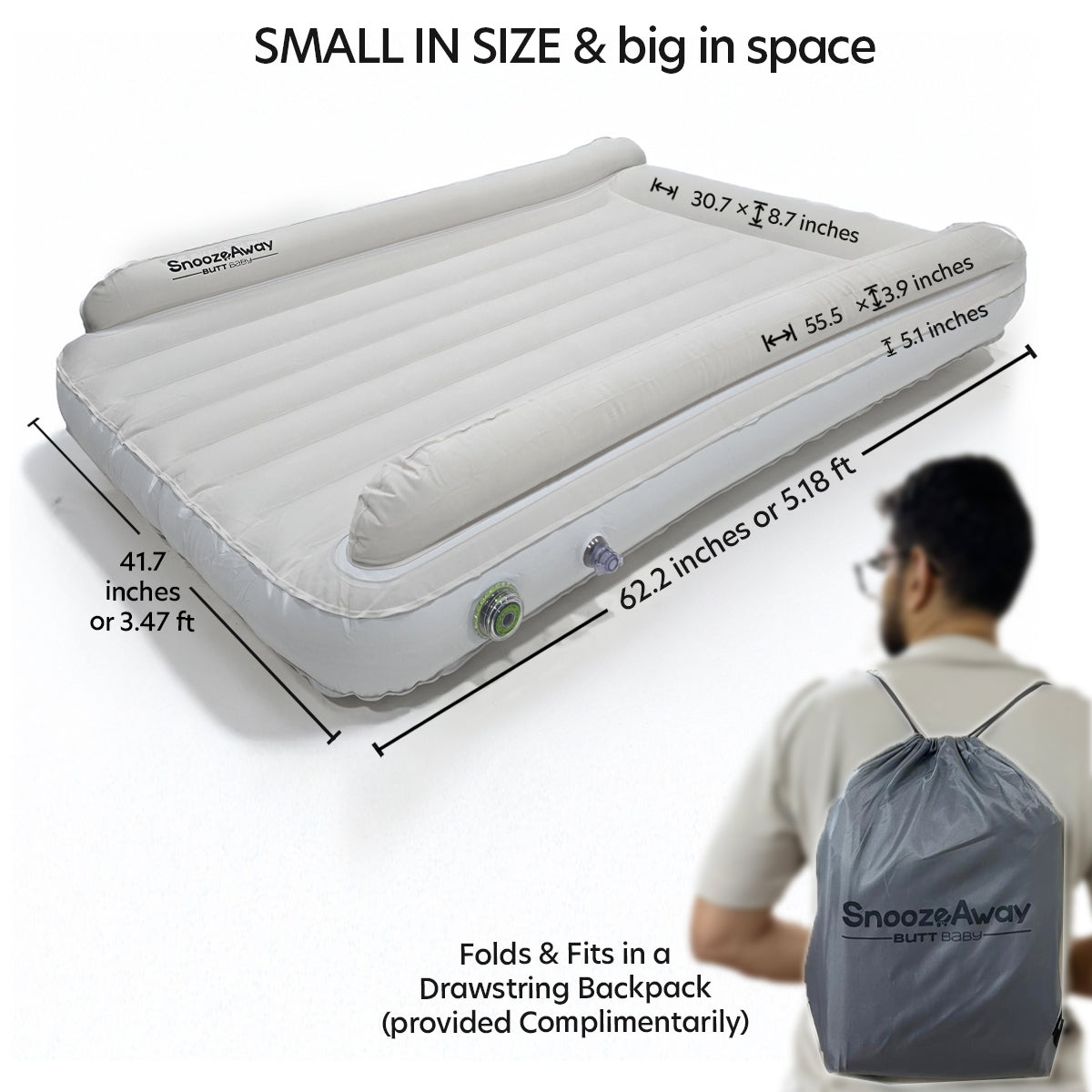 Warm Ivory Inflatable Bed