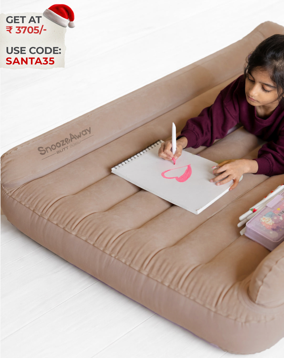 Desert Beige Inflatable Bed