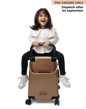 Kids Ride-On Suitcase | Rustic Bronze | Butt Baby Sit & Go®