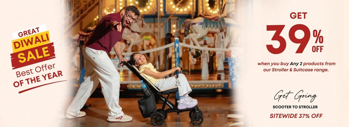 great diwali sale best offer of the year stroller for big kids 39% off on combo