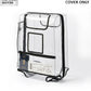 suitcase cover for scratch water and dust protection with pocket for passport and boarding pass storage colour transparent butt baby sit & go