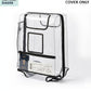 suitcase cover for scratch water and dust protection with pocket for passport and boarding pass storage colour transparent butt baby sit & go