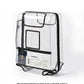 suitcase cover for scratch water and dust protection with pocket for passport and boarding pass storage colour transparent butt baby sit & go