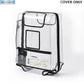 suitcase cover for scratch water and dust protection with pocket for passport and boarding pass storage colour transparent butt baby sit & go