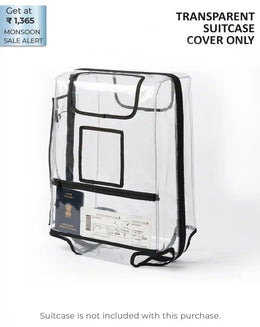 Suitcase Cover With Storage Pocket for Scratch Water and Dust Protection | Sit & Go Luggage Cover ButtBaby