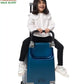 kids ride on suitcase cabin trolley baby carrier for smooth and comfortable travel use sit and go butt baby colour blue