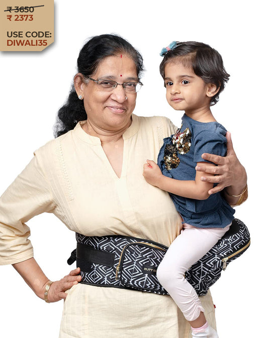 Tribal Route Baby Carrier with Hip Seat