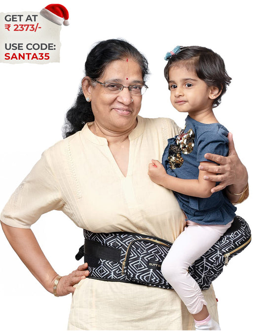 Tribal Route Baby Carrier with Hip Seat