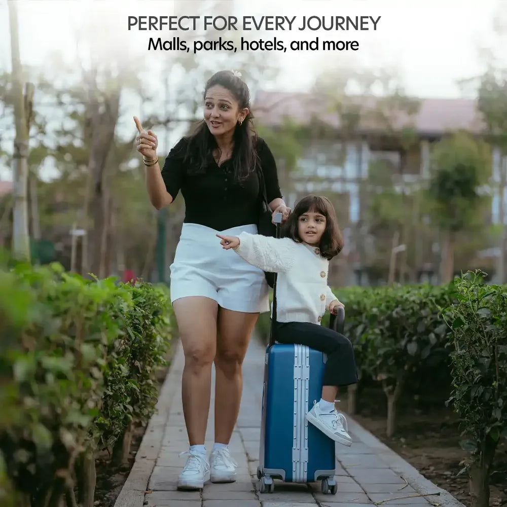 kids ride on suitcase cabin trolley baby carrier for smooth and comfortable perfect for every journey malls park hotel and many more