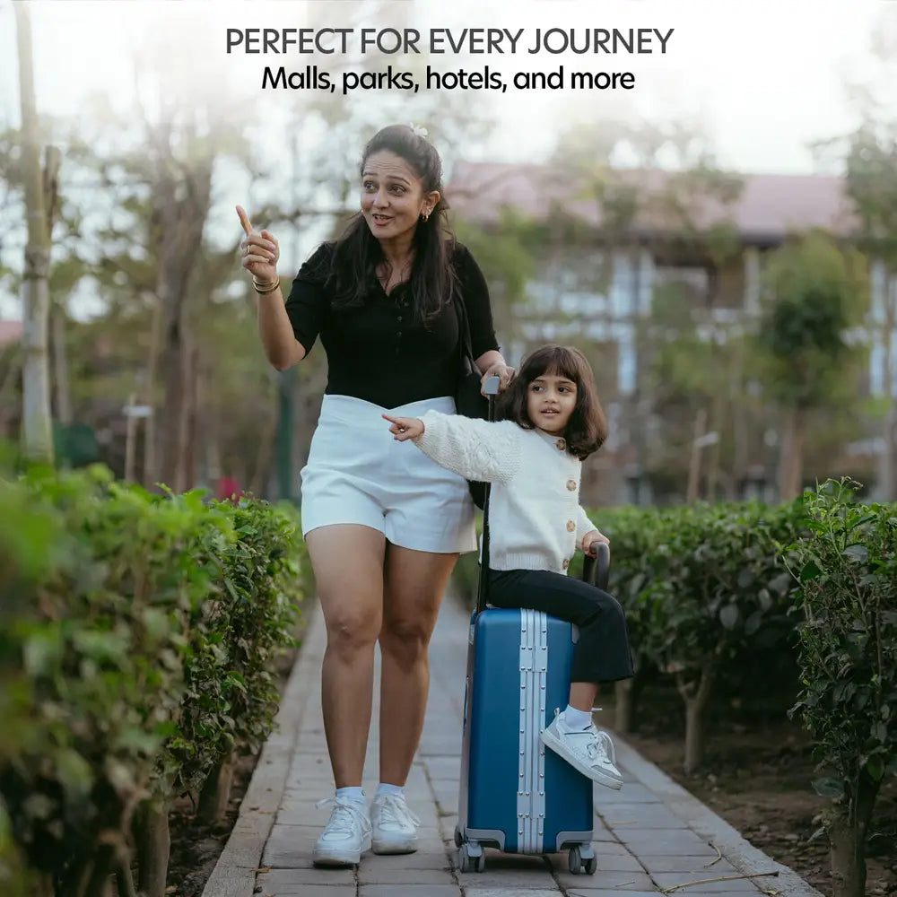 kids ride on suitcase cabin trolley baby carrier for smooth and comfortable perfect for every journey malls park hotel and many more