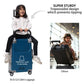 kids ride on suitcase cabin trolley baby carrier for smooth and comfortable travel comes with super sturdy trapezoidal design which prevents tipping sit and go butt baby