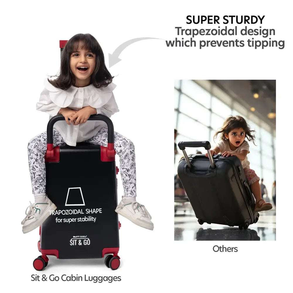 Intense Black Cabin Luggage Carrier