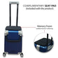 kids ride on suitcase cabin trolley baby carrier for smooth and comfortable travel use comes with complimentary seat pad for seating comfort