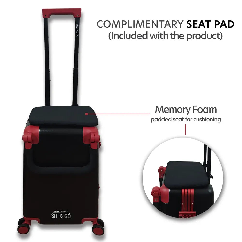 Intense Black Cabin Luggage Carrier