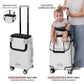kids ride on suitcase cabin trolley baby carrier for smooth and comfortable travel use comes with complimentary seat pad and safety belt for safe and comfortable ride on suitcase sit and go buttbaby