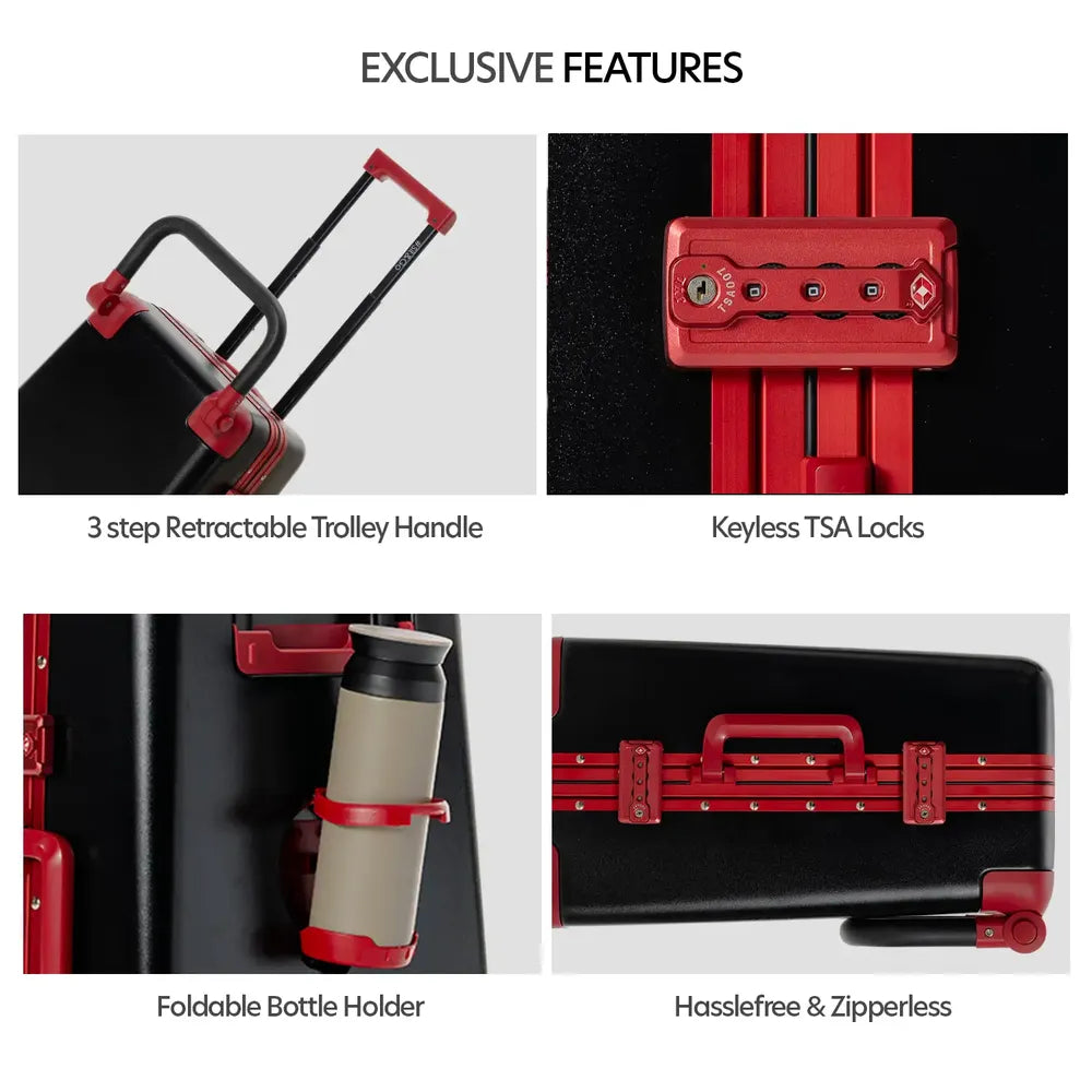 Intense Black Cabin Luggage Carrier