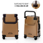 smart parents and kids ride on suitcase cabin trolley baby carrier for smooth and comfortable travel use comes with suitcase to seat in one click