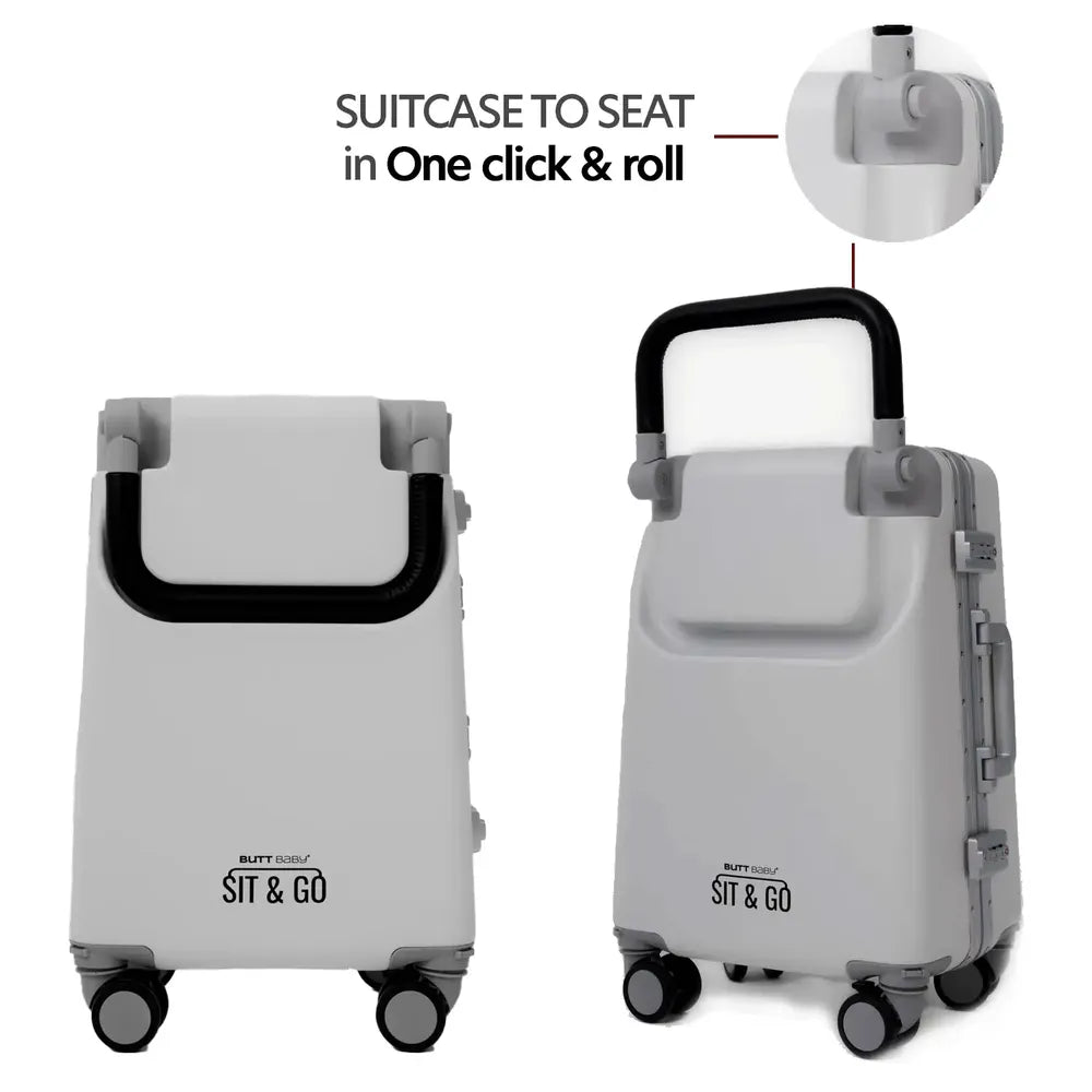 kids ride on suitcase cabin trolley baby carrier for smooth and comfortable travel use suitcase to seat in one click and roll