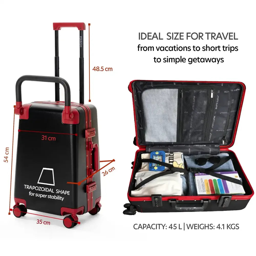 Intense Black Cabin Luggage Carrier