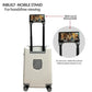 kids ride on suitcase cabin trolley baby carrier for smooth and comfortable travel use comes with inbuilt mobile stand for handsfree viewing