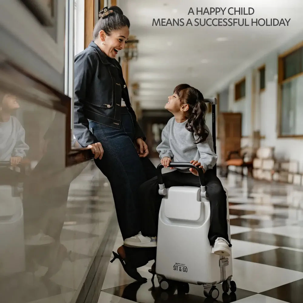 kids ride on suitcase cabin trolley baby carrier for smooth and comfortable travel fun means a successful holiday
