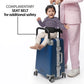 kids ride on suitcase cabin trolley baby carrier for smooth and comfortable travel use comes with complimentary seat belt for additional safety