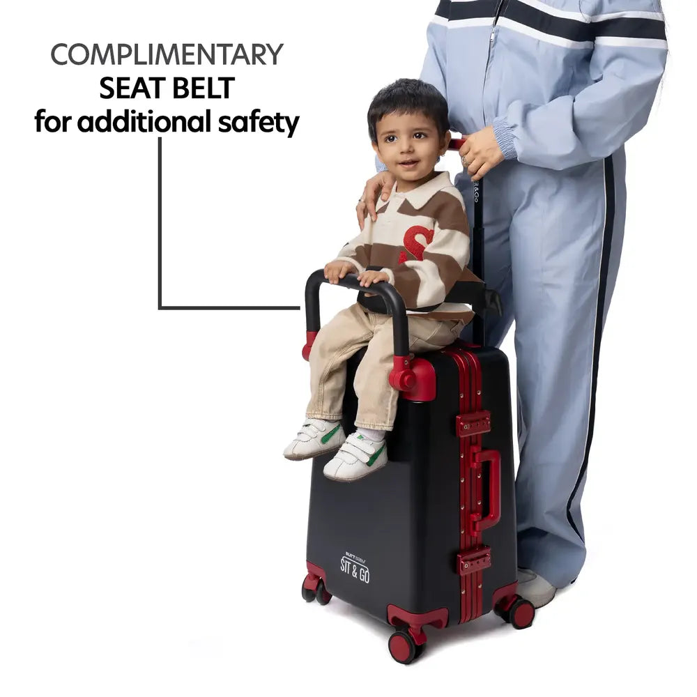 Intense Black Cabin Luggage Carrier