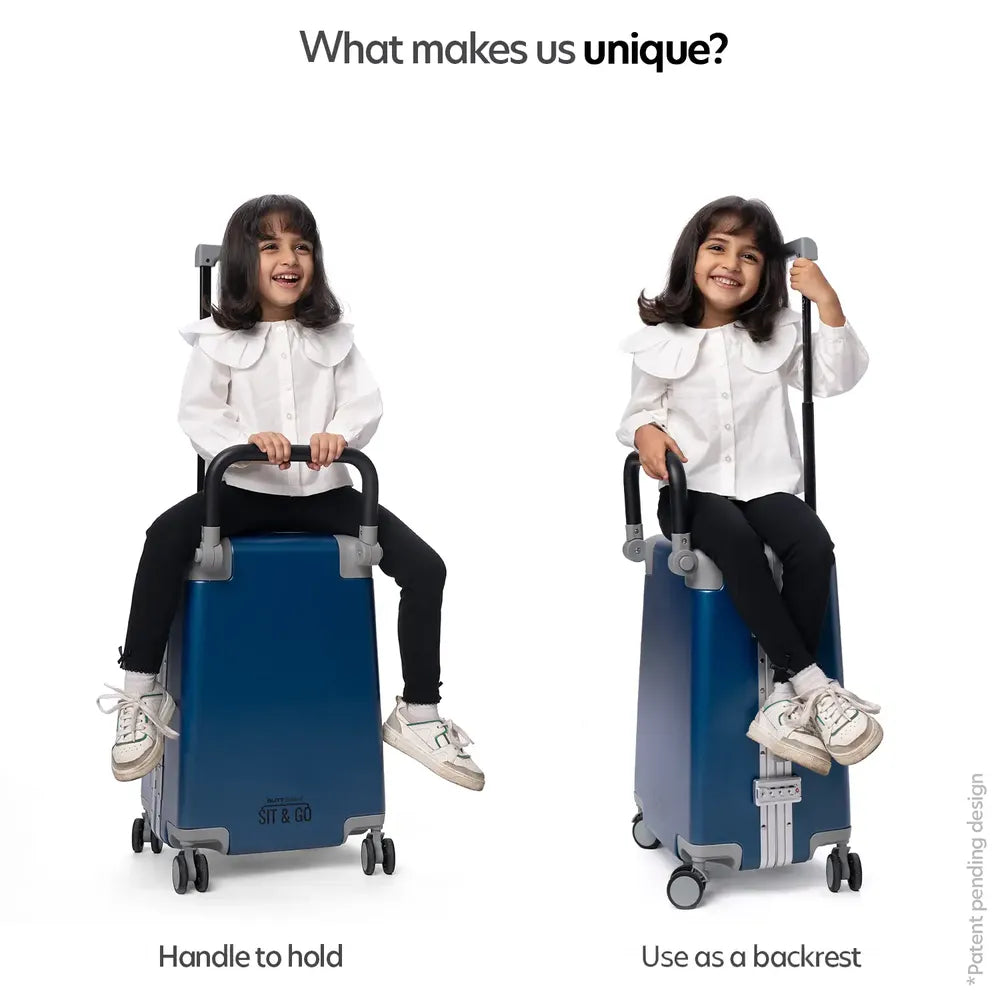 kids ride on suitcase cabin trolley baby carrier for smooth and comfortable travel use comes with unique features