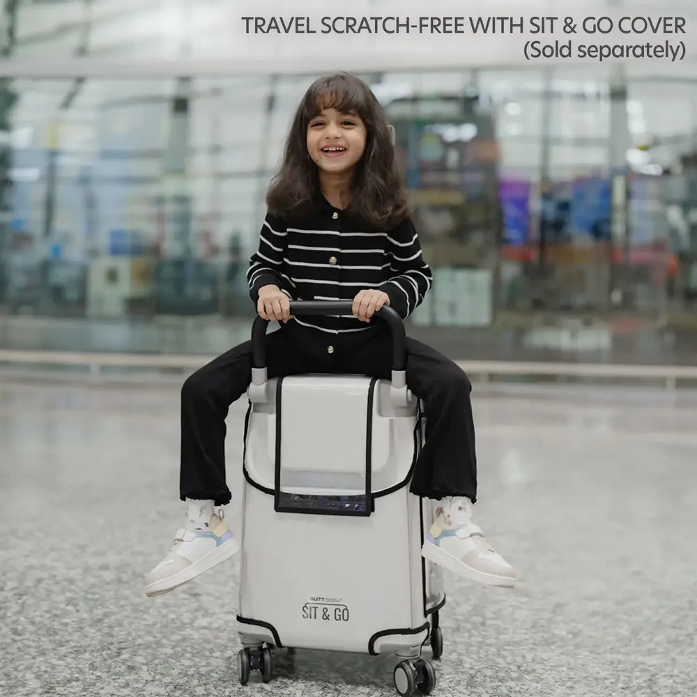 kids ride on suitcase cabin trolley baby carrier for smooth and comfortable travel use at airport