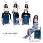 kids ride on suitcase cabin trolley baby carrier for smooth and comfortable travel for kids and adults